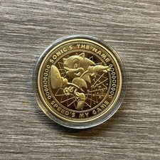 Sonic The Hedgehog Gold Coin Rare Limited Edition Only 1000 Worldwide SEGA Game