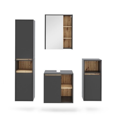 Badmöbel-Set Vicco Viola 4 Teile