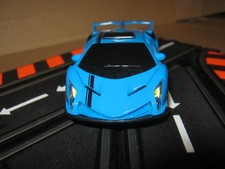 Lamborghini blau Slotcar 1:43 f. SCX Carrera Go Cartronic Rennbahn Autorennbahn