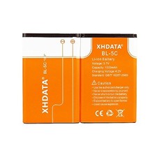 XHDATA BL-5C 3.7V 1500Mah Rechargeable Battery for Radio  2 Pieces
