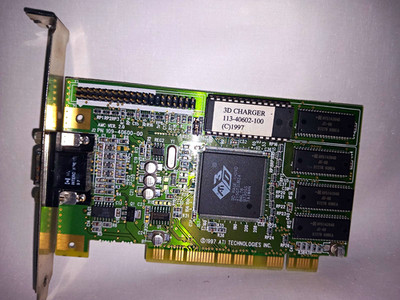 ATI 3D Rage II+DVD PCI Grafikkarte mit VGA, Herstellernr. 113-40602-100