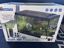 superfish start 100 Tropical Or Cold water Aquarium Full Set Up ,heater,filter