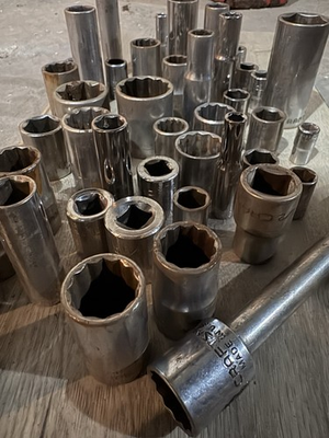 #ad Vintage Craftsman USA Socket Lot SAE Metric Deep Shallow 1 4 3 8 1 2 Drive $84.99