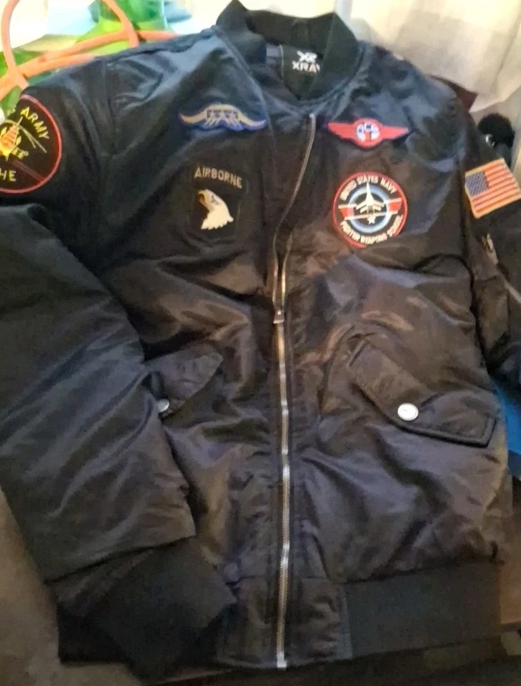 Flight Bomber Jacket XRAY Teen US ARMY Size Small - Image 2 of 4