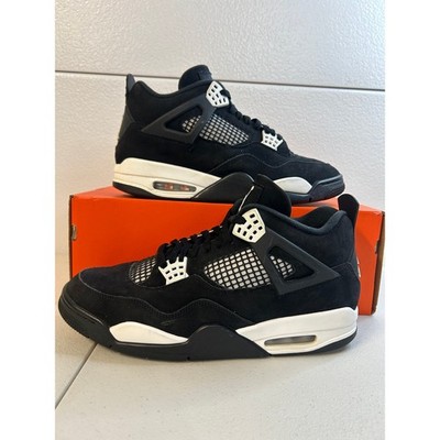 Air Jordan 4 Retro White Thunder Black White Mens 12 #2525
