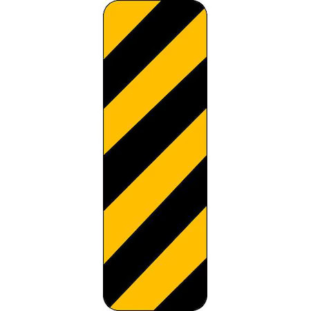 Lyle Om-3R-6Ha Clearance Marker Traffic Sign, 12 In H, 6 In W, Aluminum,