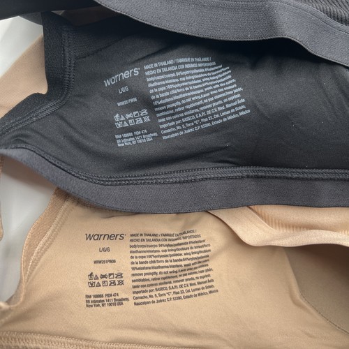 Warners Damen 2er Pack BH ohne Bügel leicht gefüttert nahtlos Gr. L schwarz/toasted - Bild 6 von 9