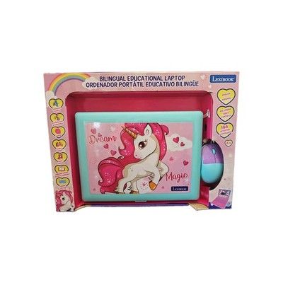 LEXiBOOK - Unicorn Educational and Bilingual Laptop Spanish/English NEW