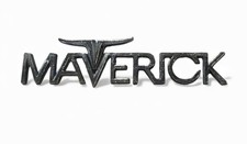 Oem Ford Emblem Maverick Script D0db-16098-b 1970-1977 -chrome Pitting