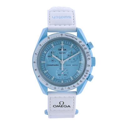 Swatch x Omega MoonSwatch Mission to Uranus Armbanduhr 42 mm Ref. SO33L100 - Bild 1 von 4