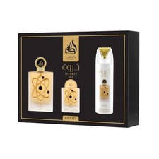 Lattafa Pride Tharwah Gold EDP 100 ml + EDP 20 ml + Spray Corporal 200 ml (unisex)