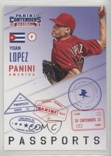 2015 Panini Contenders Passports Yoan Lopez #9 k0v