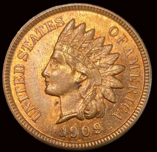 1909 Indian Head Cent - Uncirculated *VERY SHARP COIN* GREAT STRIKE FREE SHIP