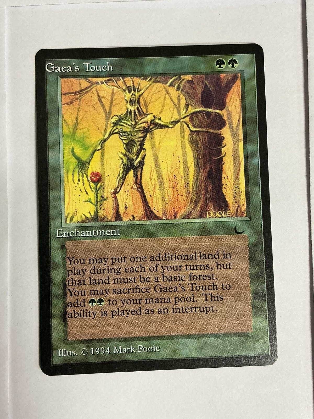 Wizards of the Coast Gaea's Touch MTG 1994 Green English NM MJB