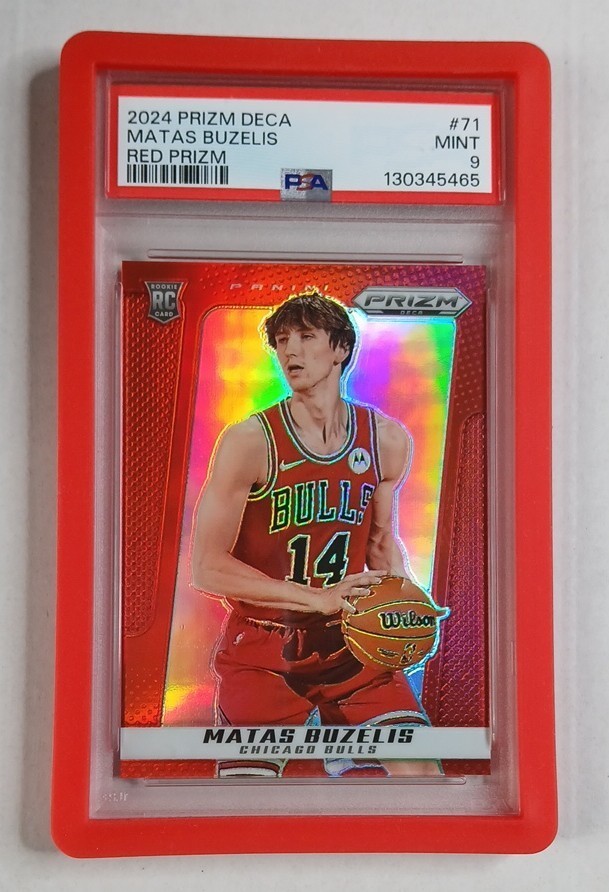 2024-25 Panini Prizm Deca - Matas Buzelis #71 Red Prizm /199 (RC)