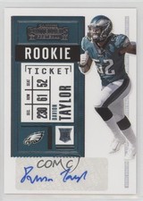 2020 Panini Contenders Rookie Ticket Davion Taylor #283 Auto 1u6