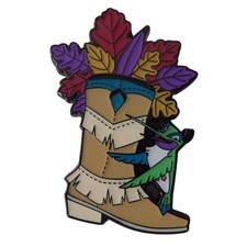 Prendedor de intercambio Disney 185913 LFLY Flit Pocahontas Princesa Bota Ramos Misterio