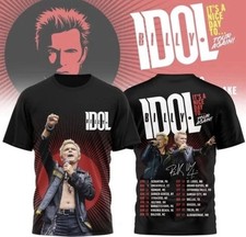 New Billy Idol Its A Nice Day To Tour Again 2026 T-shirt 3D TU1951