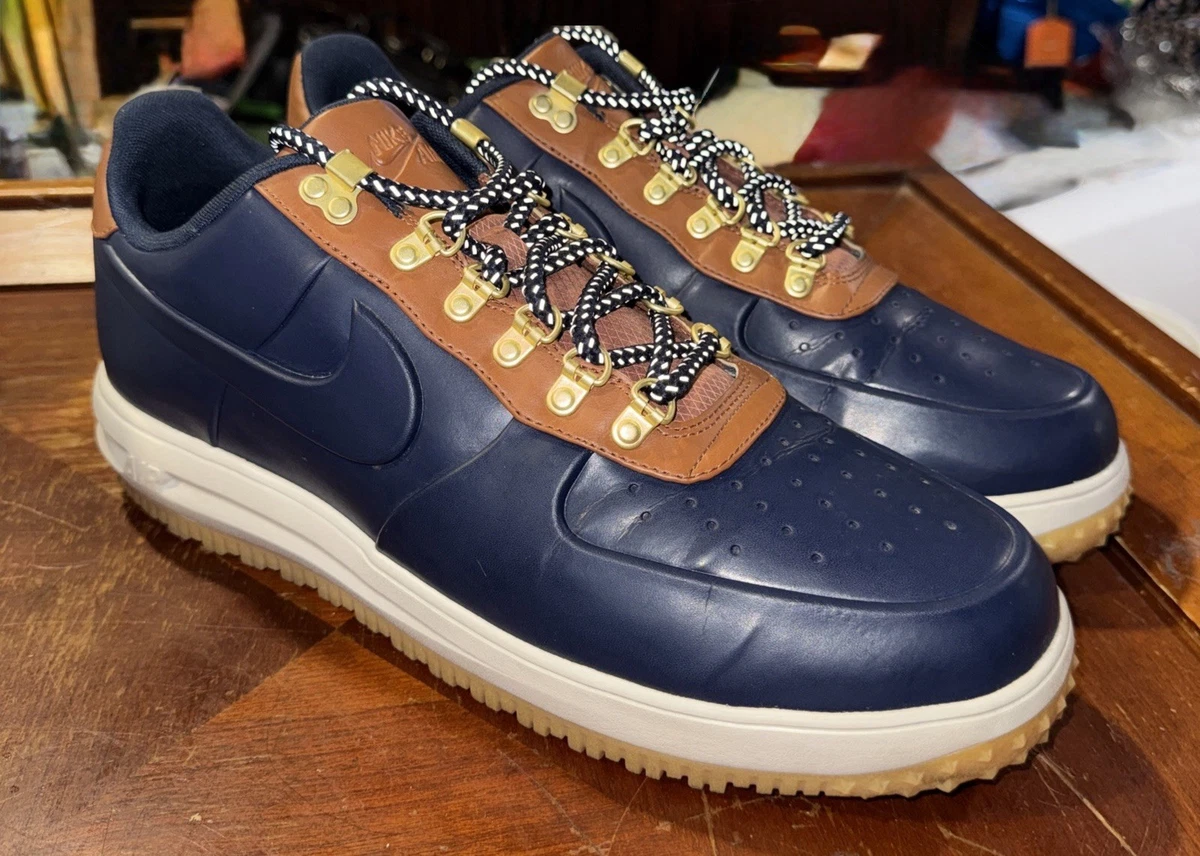 Nike Lunar Force 1 Duckboot Low Obsidian Saddle Brown | eBay