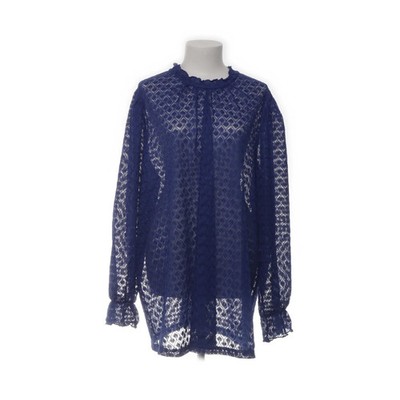 Zizzi, Bluse, Größe: XL, Blau, Polyester, Medaillon, Spitze, Damen #2PJ