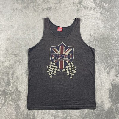 BSA Motorcycles Tank Top Mens XL Black Birmingham England Biker Licensed 2018