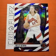 2024-25 Panini Prizm Kelly Olynyk Red White & Blue Prizm #152 Toronto Raptors