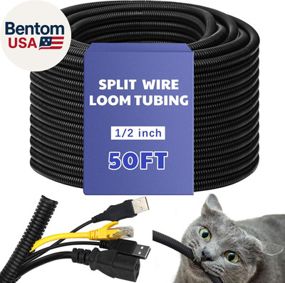 Split Wire Loom Tubing Flame Retardant Wire Covering High Temperature Cable Slee