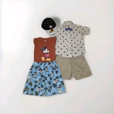 x5 Disney Junior Mickey Mouse Swim Trunks, Button Up, Graphic T, Shorts  Hat