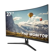 CRUA 27" Curved Monitor, FHD 1080P, 100Hz, 120 sRGB, HDMI VGA