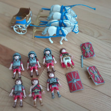 PLAYMOBIL CARRO ROMANO 4274 Y FIGURAS JULIO CESAR SOLDADOS GLADIADOR