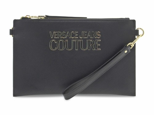 Clutch Versace Jeans Couture 74VA4BLX NE in black saffiano - Women's Accessories