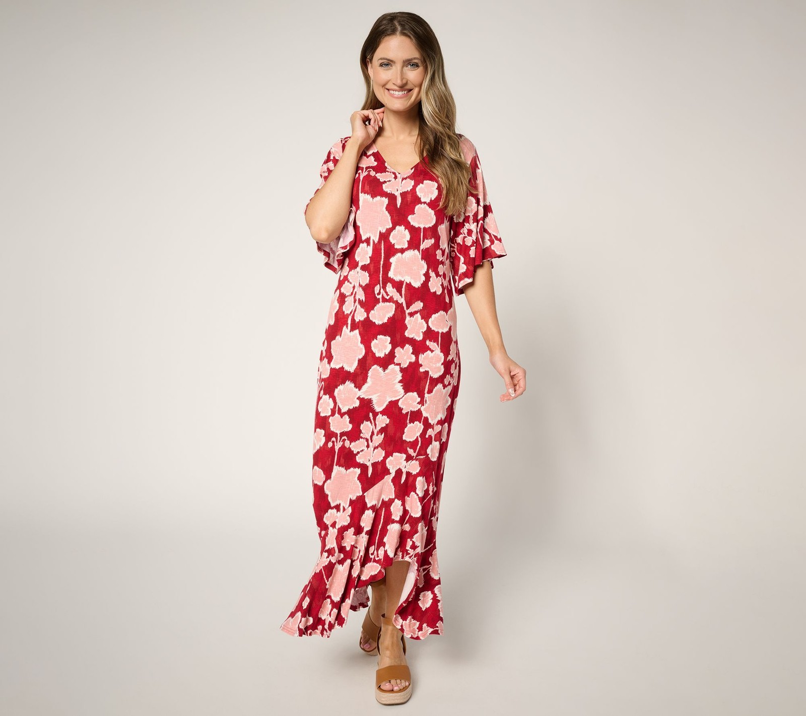Peace Love World Women's Petite Dress PM Boheme Knit Multi-colored A694409