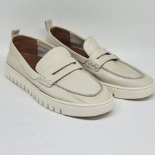 Vionic Uptown Penny Loafer Creamy Leather Slip-On Womens Size 8.5