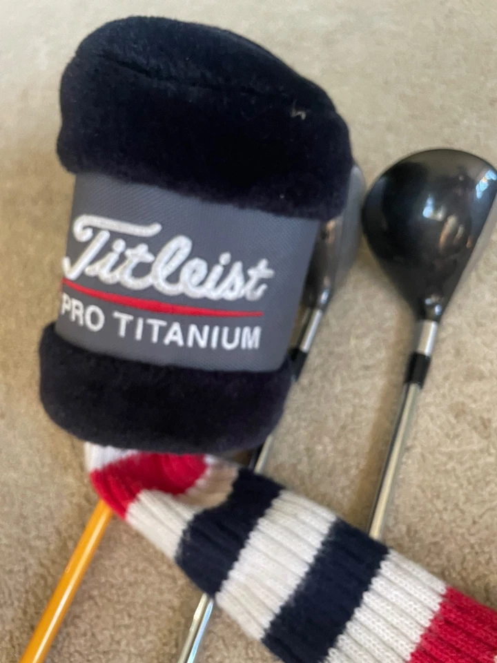 TITLEIST 975 980 WOOD SET 8.5* DRIVER 3 & 5 WOOD SET GOLF CLUBS STIFF LH - Image 2 of 4