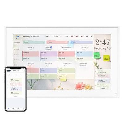 Digital Calendar 15.6 Inch, Electronic Calendar Chore Family Schedules, Smart...