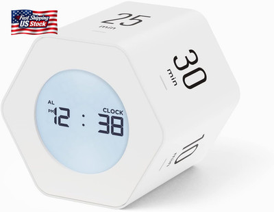 Mooas Multi-Hexagon Clock Cube Timer, Digital Clock Time Timer, Pomodoro Timers,
