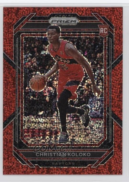 2022-23 Panini Prizm Red Sparkle Prizm Christian Koloko #265 1s8f