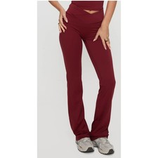 NWT Princess Polly SUNDAY SESSION ACTIVE FLARE LEG PANT RED size 6
