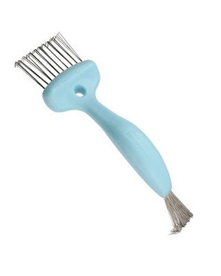 Brush Cleaner Hair Tool for All Sizes Removes Build-Up 2 Tools in 1 Blue