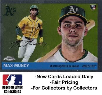 2025 Topps Chrome Platinum #285 Max Muncy RC Rookie Athletics