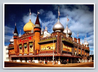 1963 Corn Palace Mitchell South Dakota Vintage Postcard
