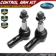 2Pcs Front Outer Steering Tie Rod End for Chevrolet Colorado GMC Canyon 15-22
