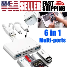 6 in 1 USB 3.0 Memory Card Reader OTG Adapter SD Card Reader For iPhone/iPad