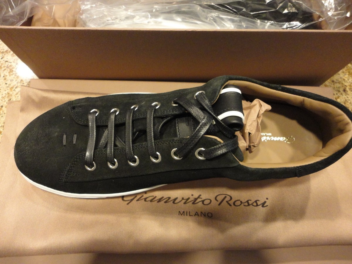 [NEW] GIANVITO ROSSI David suede low top sneakers MSRP 675 (EU