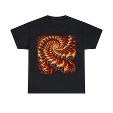 Unisex Adult T Shirt Death Metal Flames Fire Skulls Skeleton Grindcore DMT Trip