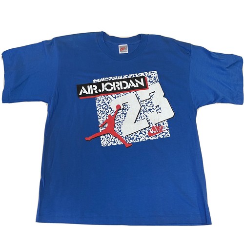 Vintage Dead Stock Air Jordan 3 III Cement Jump Man Tshirt 23 Rare Made In Usa - 第 1/9 張圖片