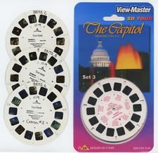 The Capitol Washington DC View-Master 3 TEST Reels and Copy of Cover
