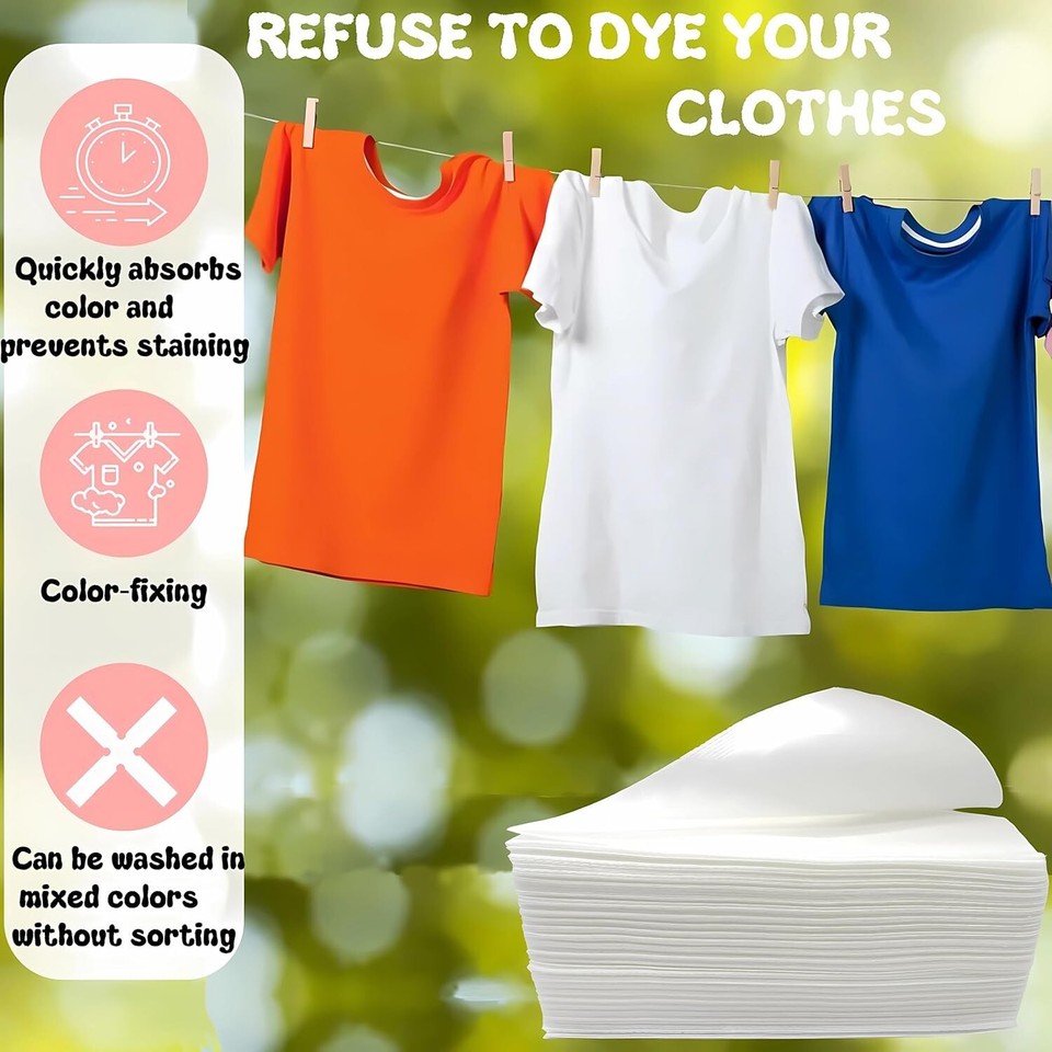 20 Sheets Color Grabber Laundry Sheets Color Catcher Sheets eBay