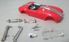"NEW" T-DASH RED/SILVER STRIPES COBRA KIT HO T JET BODY