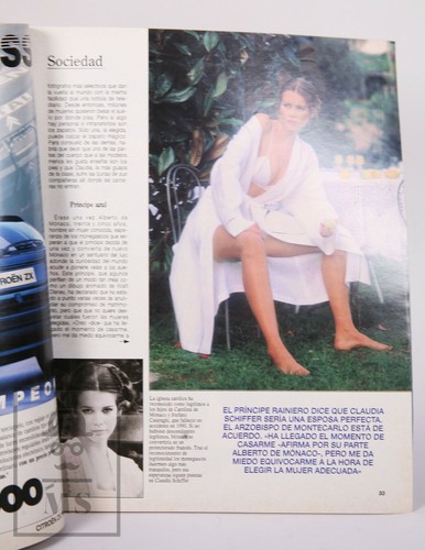1990s Spanish Magazine Blanco y Negro - Model Claudia Schiffer, April 18, 1993 - Bild 4 von 7